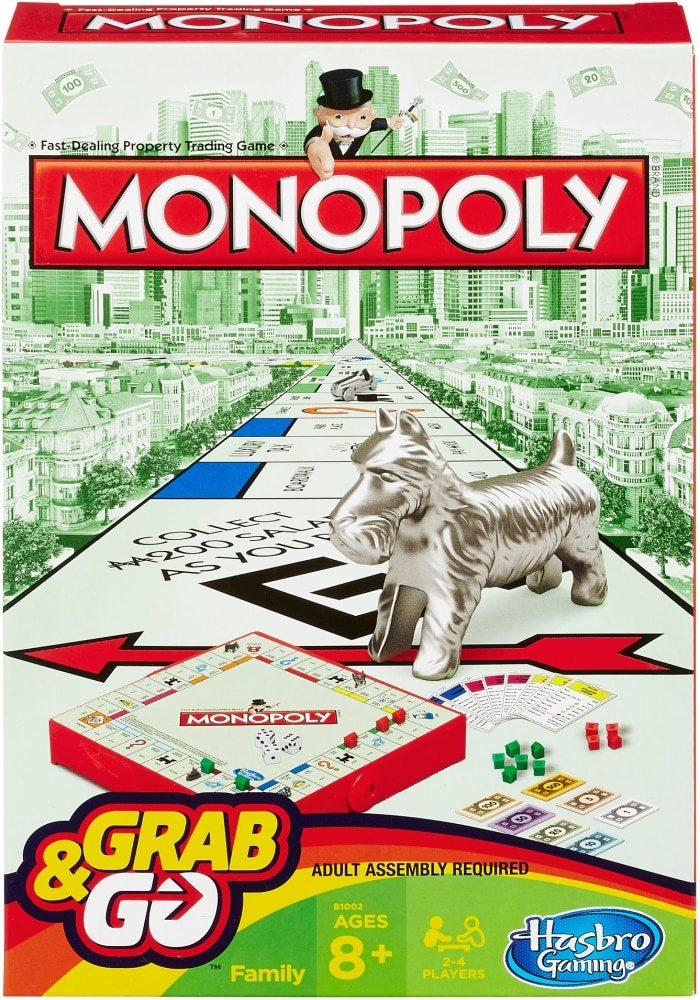 slide 1 of 1, Hasbro Gaming Monopoly Grab & Go Board Game, 1 ct