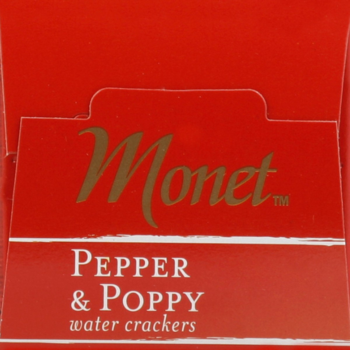 slide 4 of 5, Monet Crackers, Water, Pepper & Poppy, 4.4 oz