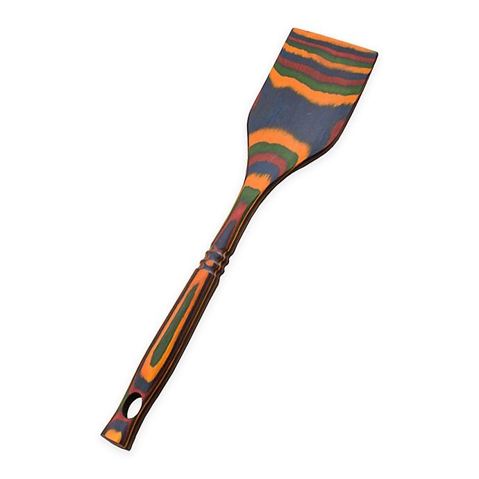 slide 1 of 1, Island Bamboo Rainbow Pakka Wood Spatula, 1 ct