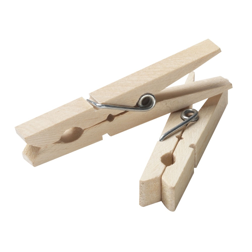 slide 1 of 1, Everyday Living Wood Clothespins, 50 ct