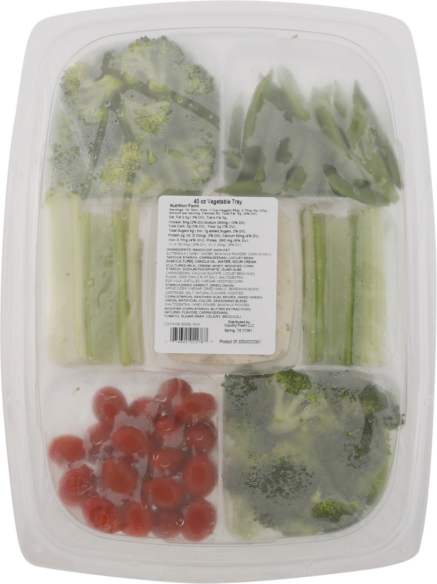 slide 8 of 9, Snack Sensations Vegetable Tray 40 oz, 40 oz