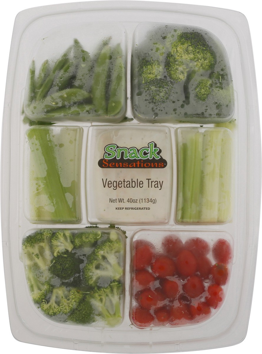 slide 6 of 9, Snack Sensations Vegetable Tray 40 oz, 40 oz