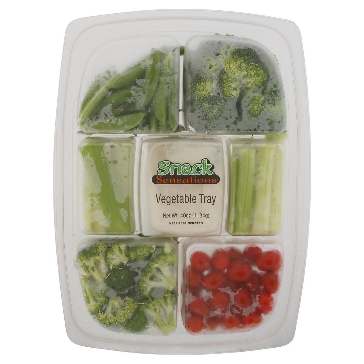 slide 1 of 9, Snack Sensations Vegetable Tray 40 oz, 40 oz