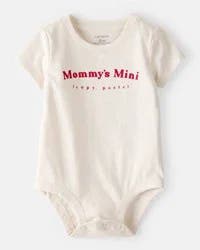 Carters Baby 'Mommy's Mini' Short-Sleeve Graphic Bodysuit - Cream Cream 6M