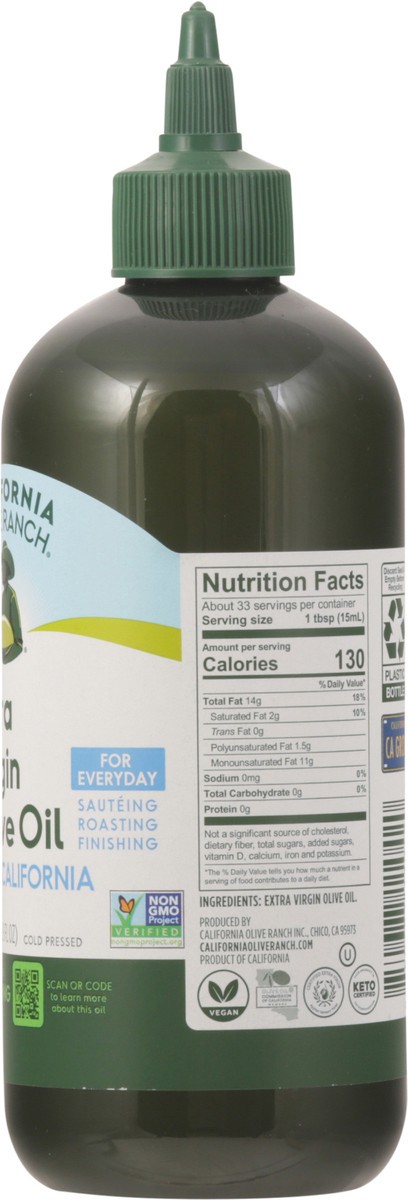 slide 5 of 14, California Olive Ranch Chef's Bottle Extra Virgin Olive Oil, 16.9 fl oz