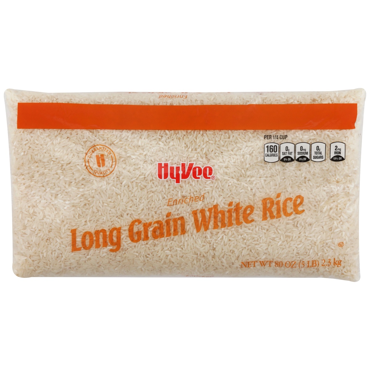 slide 1 of 1, Hy-vee Enriched Long Grain White Rice, 80 oz