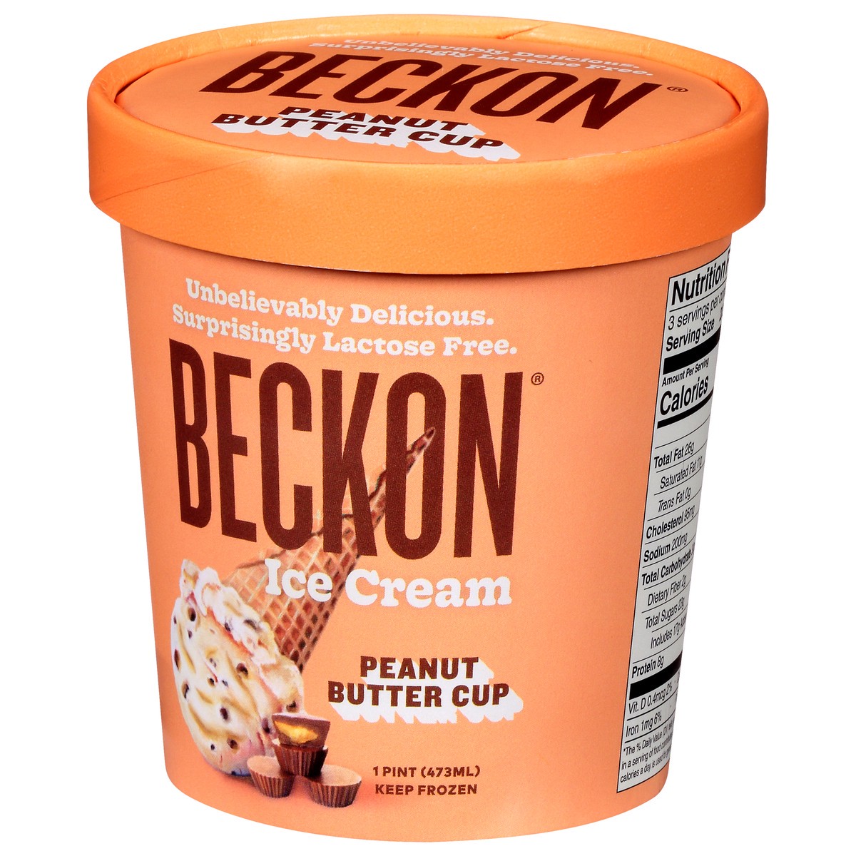 slide 9 of 12, Beckon Peanut Butter Cup Pint, 1 pint