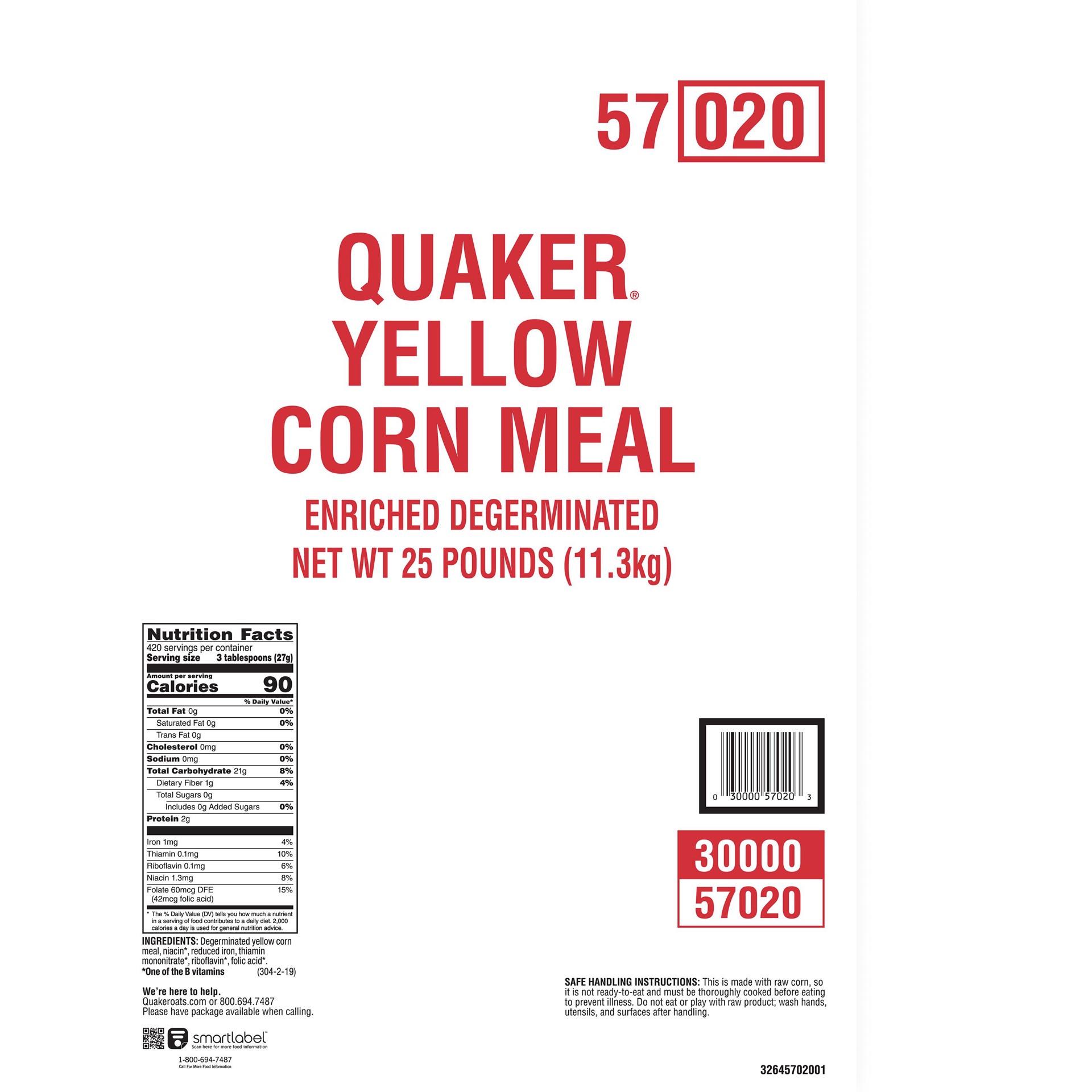 slide 2 of 2, Quaker Yellow Corn Meal 25 lb, 25 lb