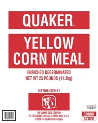 Quaker Yellow Corn Meal 25 lb
