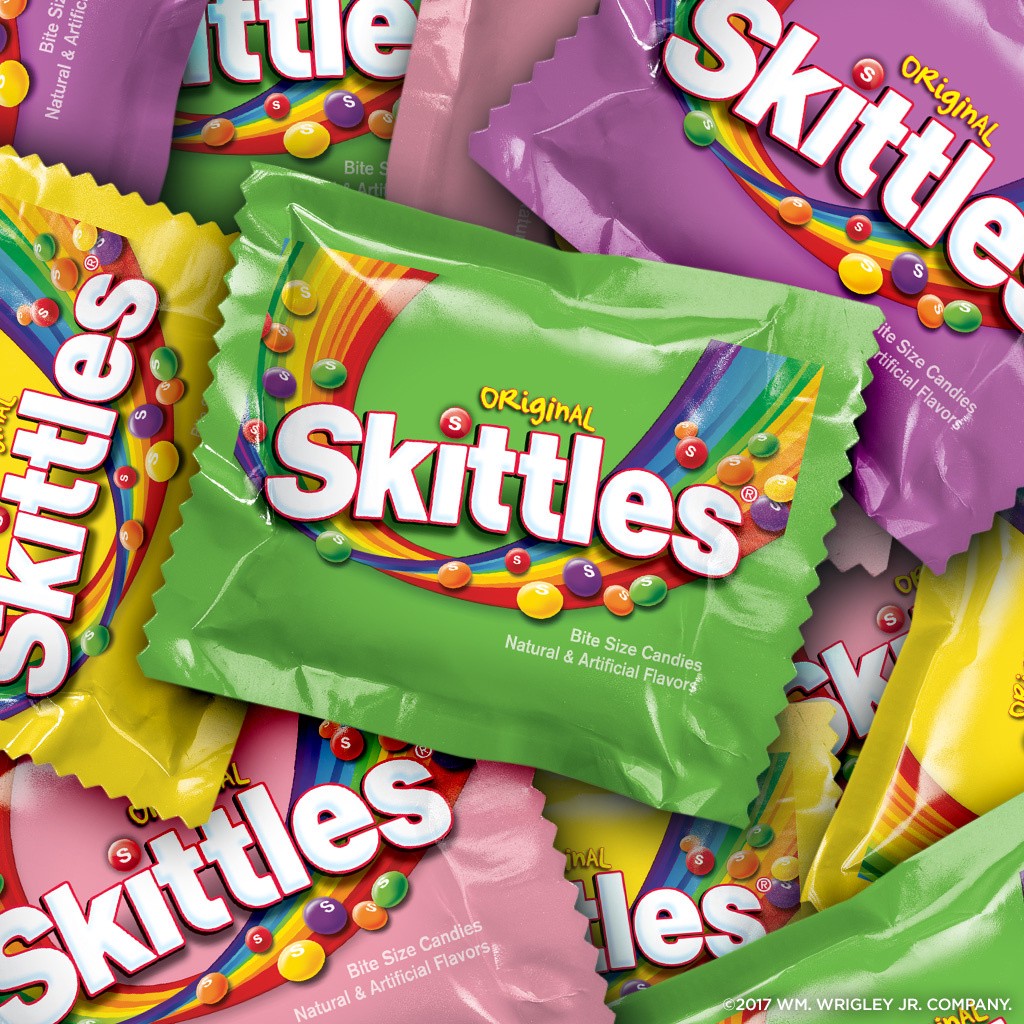 slide 3 of 3, Assorted Skittles and Starburst Original Easter Candy Bag, 57 Fun Size Pieces, 23.3 ounces, 23.3 oz