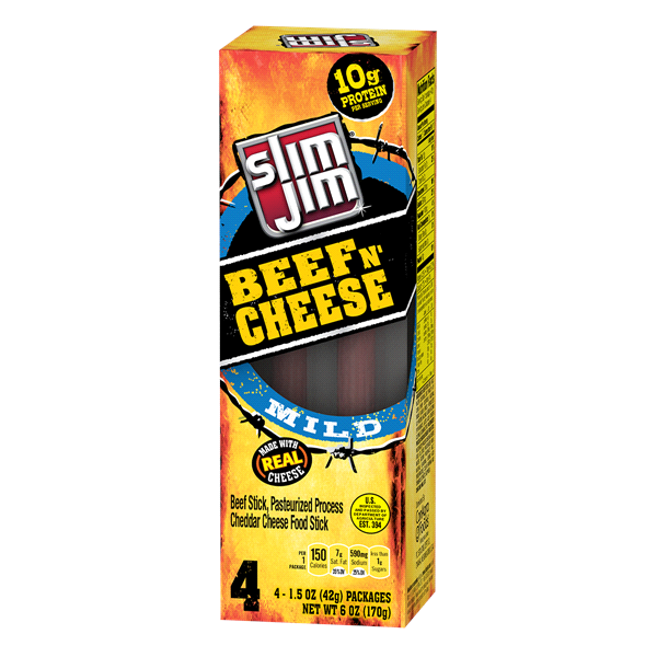 Slim Jim Beef and Cheese Multi-Pack 1.5 oz | Shipt