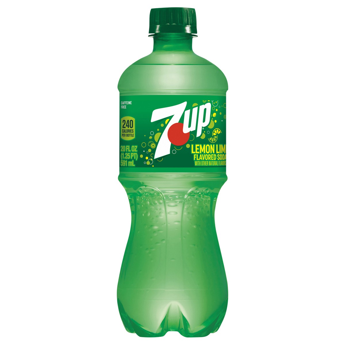 slide 2 of 2, 7UP Lemon Lime Soda, 20 fl oz bottle, 20 fl oz