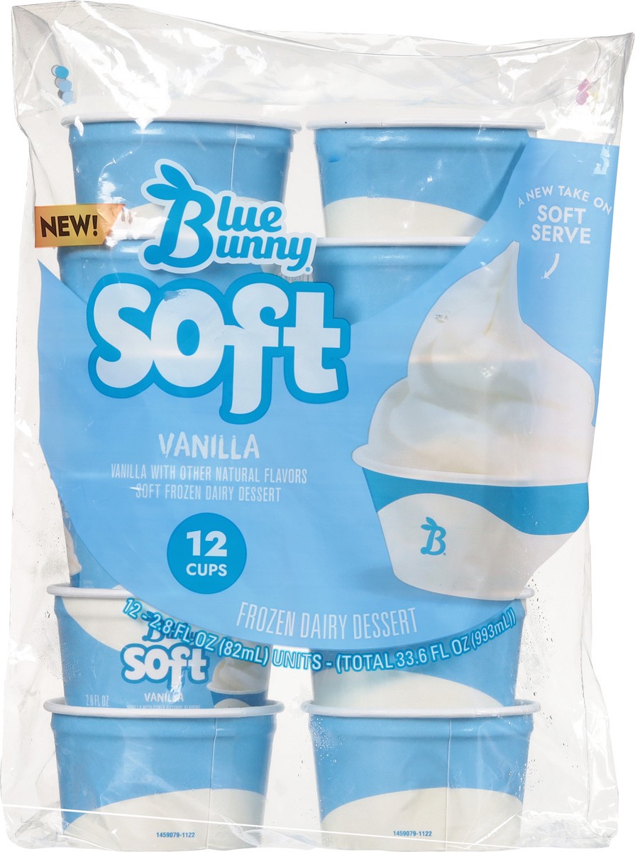slide 8 of 12, Blue Bunny Vanilla Flavored Frozen Dairy Dessert Cups, 33.60 fl oz