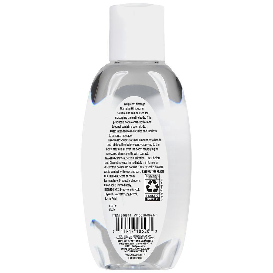 slide 2 of 5, Walgreens Unscented Massage Warming Oil, 6.7 fl oz
