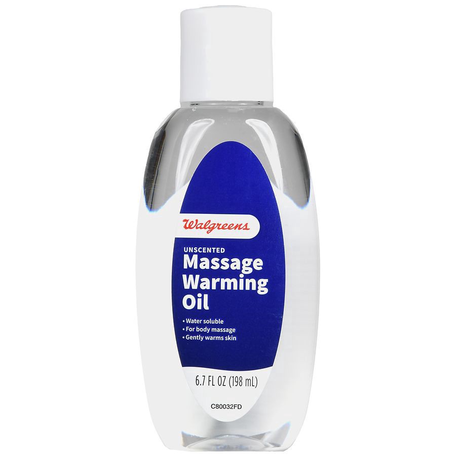 slide 1 of 5, Walgreens Unscented Massage Warming Oil, 6.7 fl oz