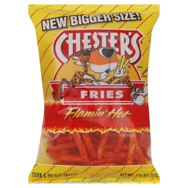 slide 1 of 3, Chester's Flamin' Hot Fries Corn & Potato Snacks, 2.8 oz