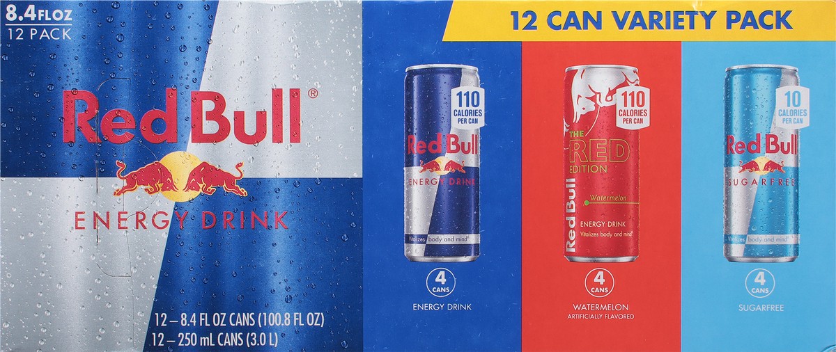 slide 5 of 9, Red Bull Energy Drink Variety Pack 12 - 8.4 fl oz Cans, 12 ct; 8.4 oz