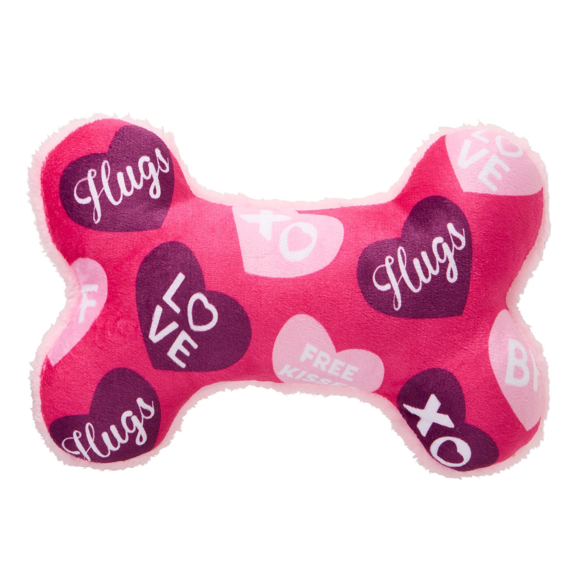 slide 1 of 1, Joyhound Valentine's Day Bone Dog Toy, 1 ct