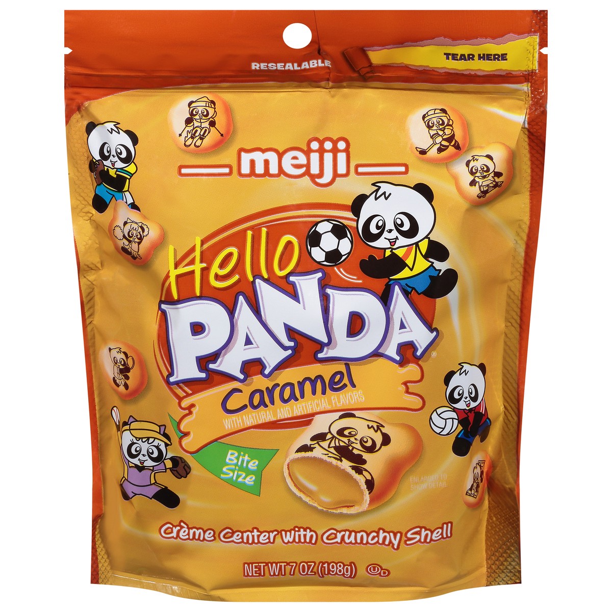 slide 1 of 1, Hello Panda Bite Size Caramel Biscuits 7 oz, 7 oz