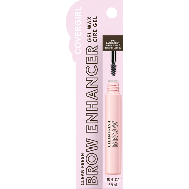slide 1 of 1, COVER GIRL Cg Clean Fresh Brow Enhancergel Wax Dark Brown, 1 ct