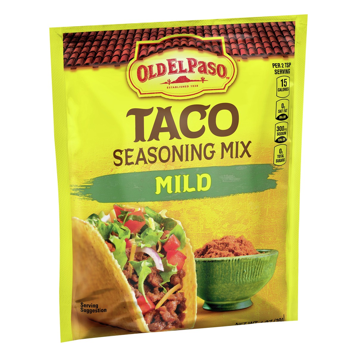 slide 6 of 9, Old El Paso Taco Seasoning, Mild, 1 oz., 1 oz