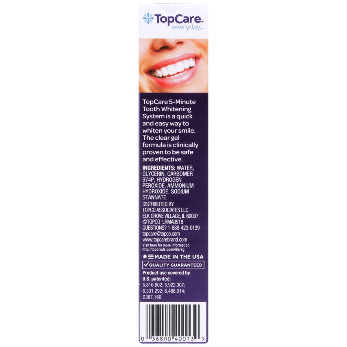 slide 4 of 9, TopCare Tooth Whitening System, 5 Minute Whitening, 0.7 oz