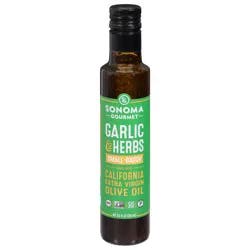 Sonoma Gourmet California Extra Virgin Garlic & Herbs Olive Oil 8.5 fl oz