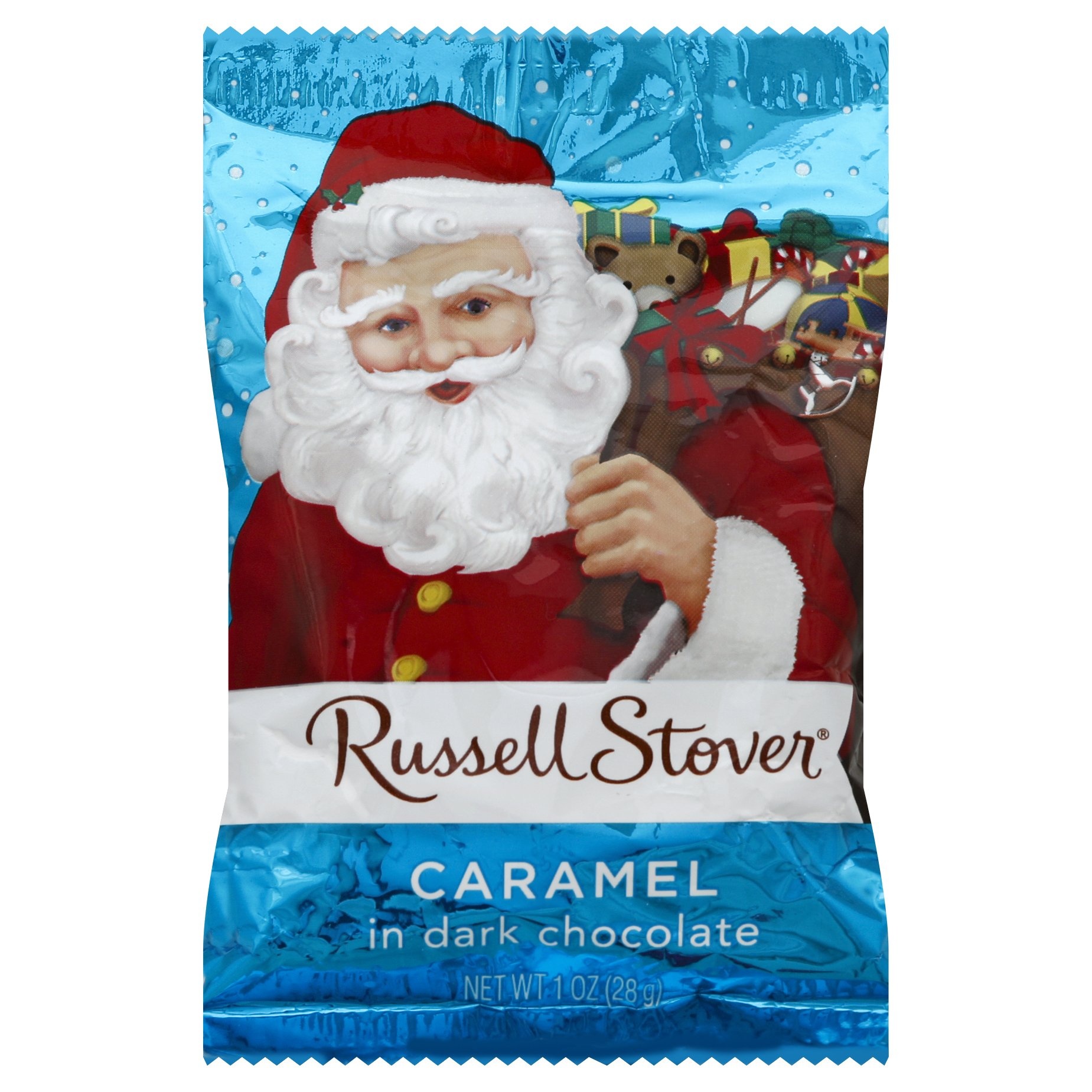 slide 1 of 1, Russell Stover Dc Caramel Santa Single, 1 oz