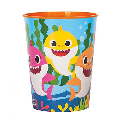 slide 1 of 1, Unique Industries Baby Shark Plastic Cup, 16 oz, 1 ct