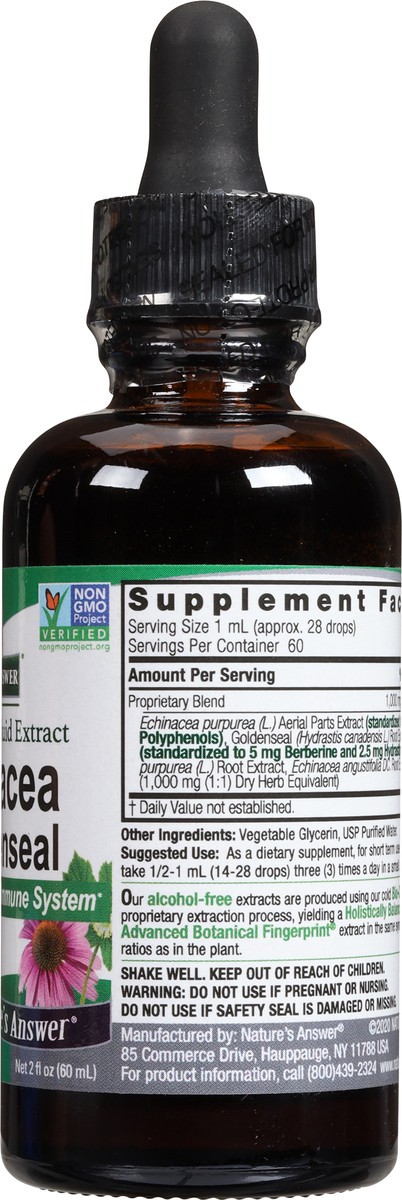 slide 9 of 9, Nature's Answer Echinacea & Goldenseal 2 fl oz, 2 fl oz
