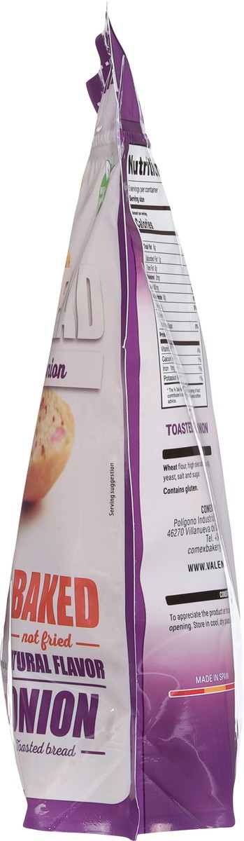 slide 8 of 14, Valentina Baked Onion Toasted Bread 5.3 oz, 5.3 oz