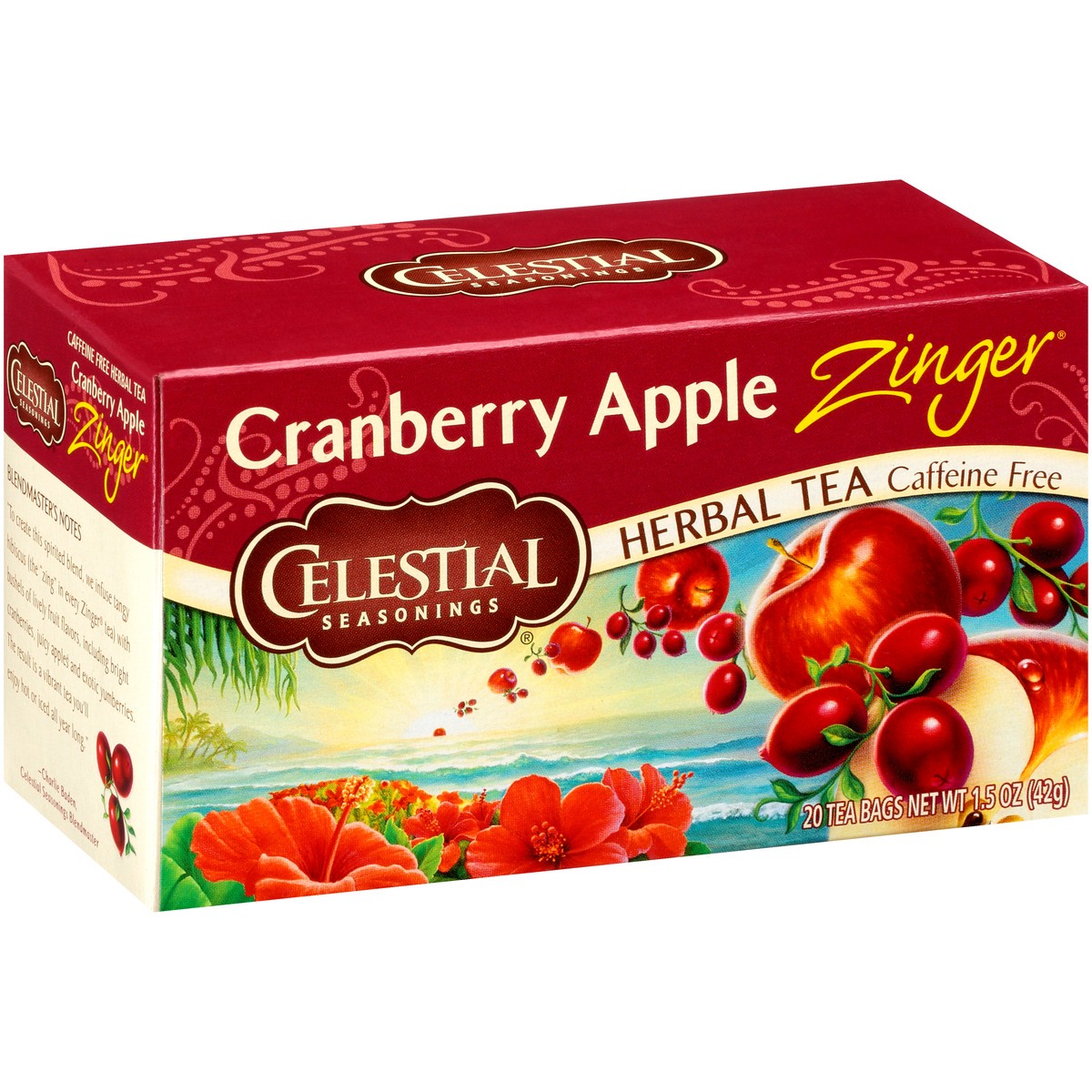 slide 8 of 8, Celestial Seasonings Cranberry Apple Tea Bags, 20 eache