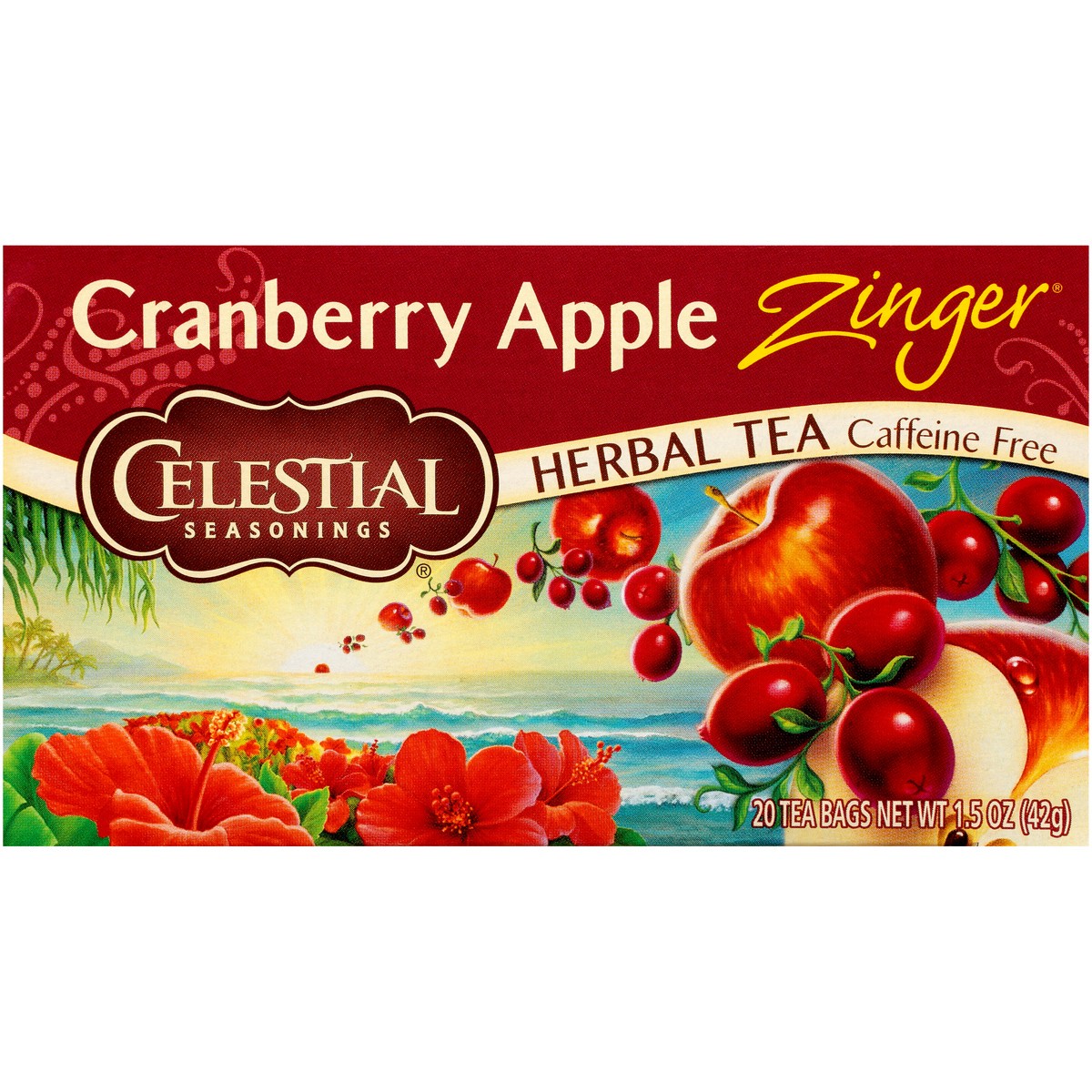 slide 2 of 8, Celestial Seasonings Cranberry Apple Tea Bags, 20 eache