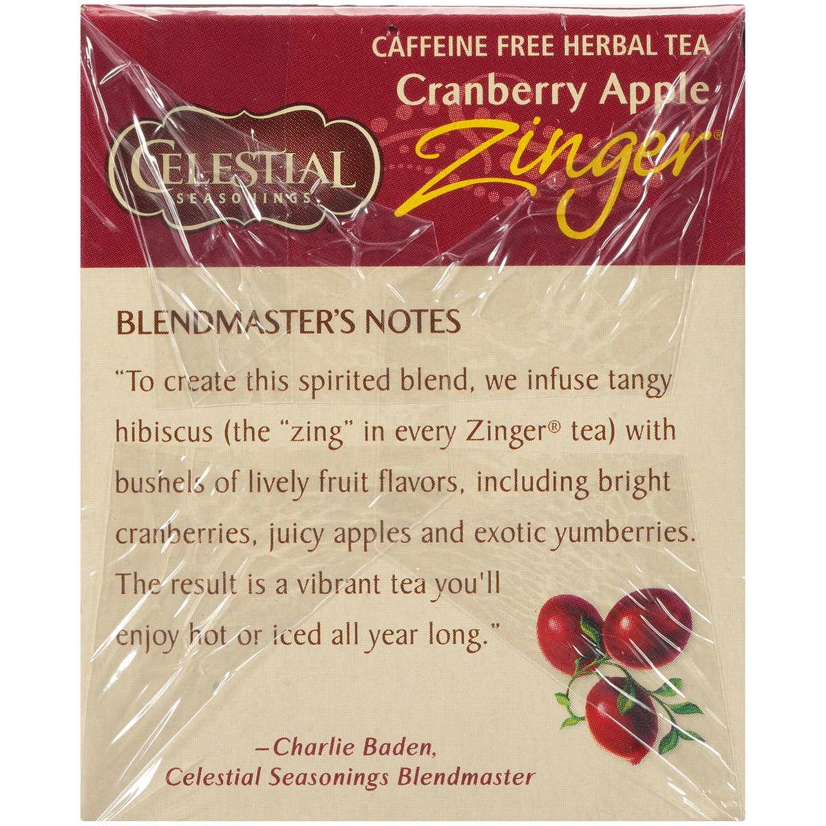 slide 6 of 8, Celestial Seasonings Cranberry Apple Tea Bags, 20 eache