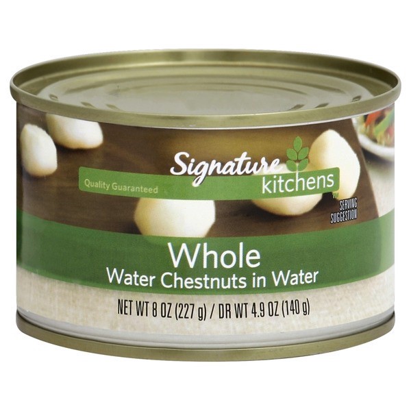 slide 1 of 1, Signature Select Water Chestnuts 8 oz, 8 oz