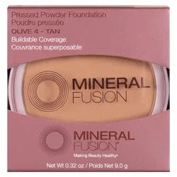 Mineral Fusion Olive 4 - Tan Pressed Powder Foundation 0.32 oz