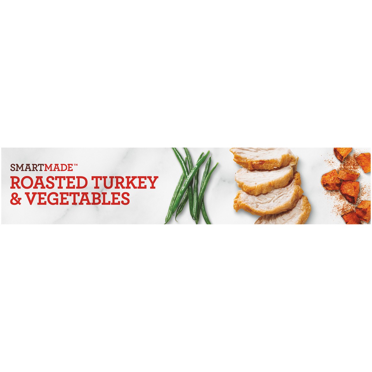 slide 9 of 9, Smart Made Roasted Turkey & Vegetables with Honey Glazed Sweet Potatoes & Green Beans Frozen Meal, 9 oz Box, 9 oz