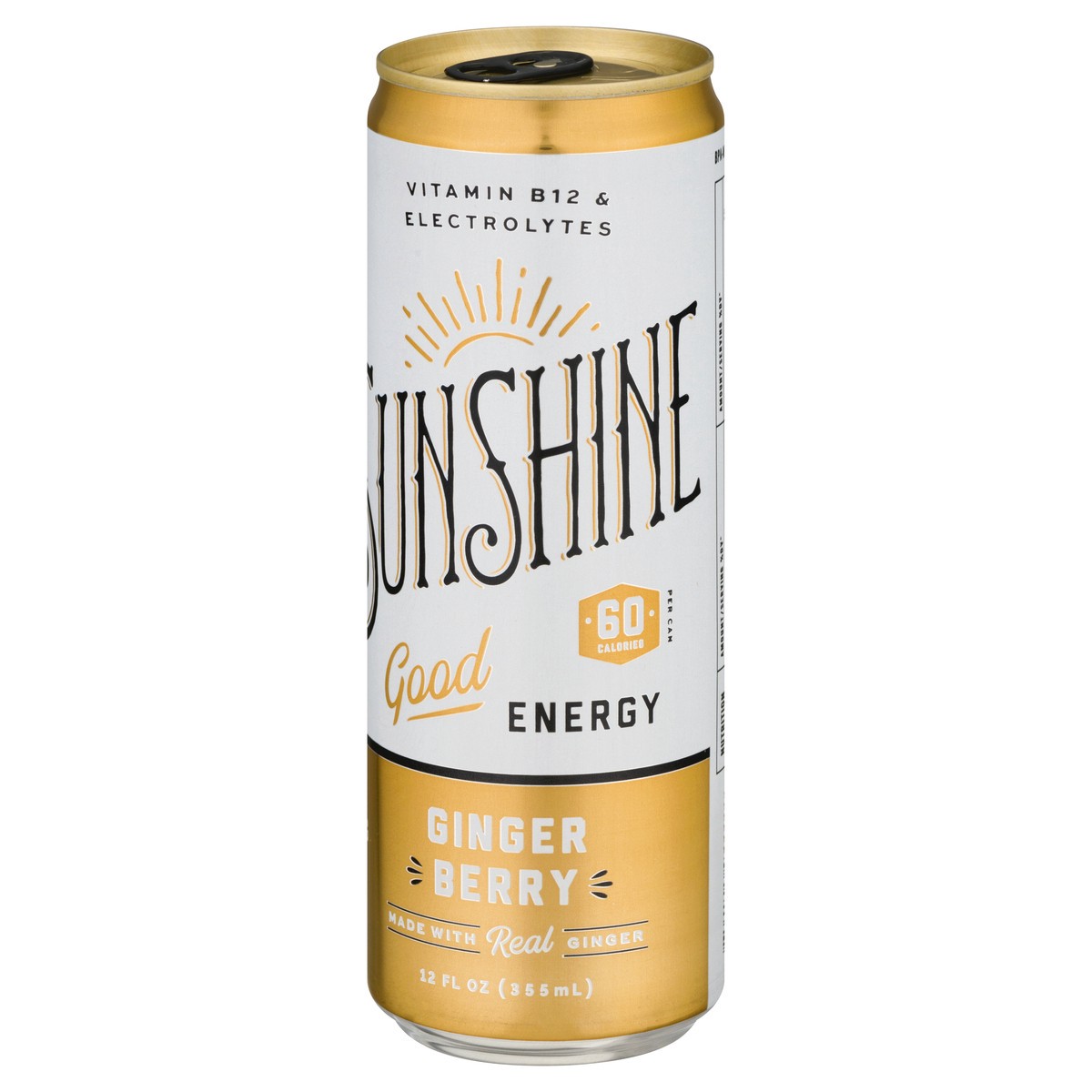 slide 2 of 9, Sunshine Good Ginger Berry Energy Drink 12 oz, 12 oz