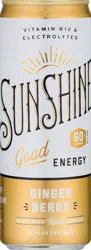 Sunshine Good Ginger Berry Energy Drink 12 oz