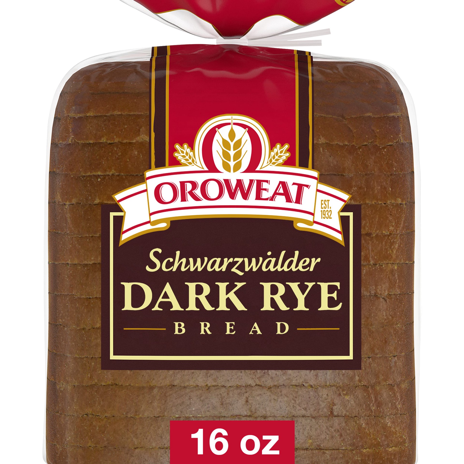 slide 1 of 7, Oroweat Schwarzwalder Rye Bread, 16 oz, Dark Rye Bread, Bag, 16 oz
