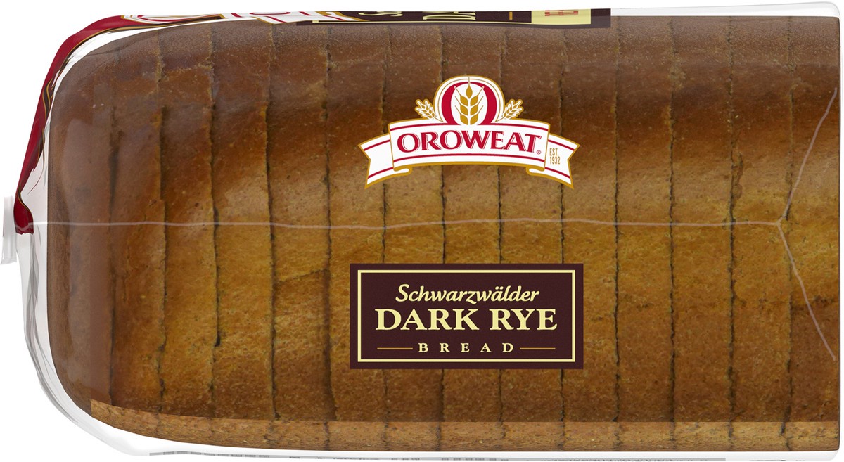 slide 5 of 7, Oroweat Schwarzwalder Rye Bread, 16 oz, Dark Rye Bread, Bag, 16 oz