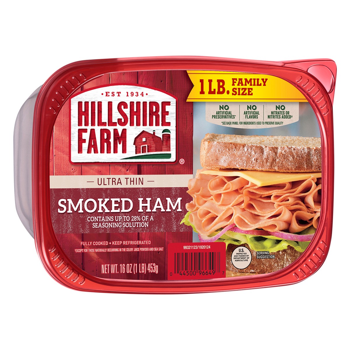 slide 7 of 7, Hillshire Farm Ultra Thin Sliced Smoked Ham Sandwich Meat, 16 oz, 16 oz