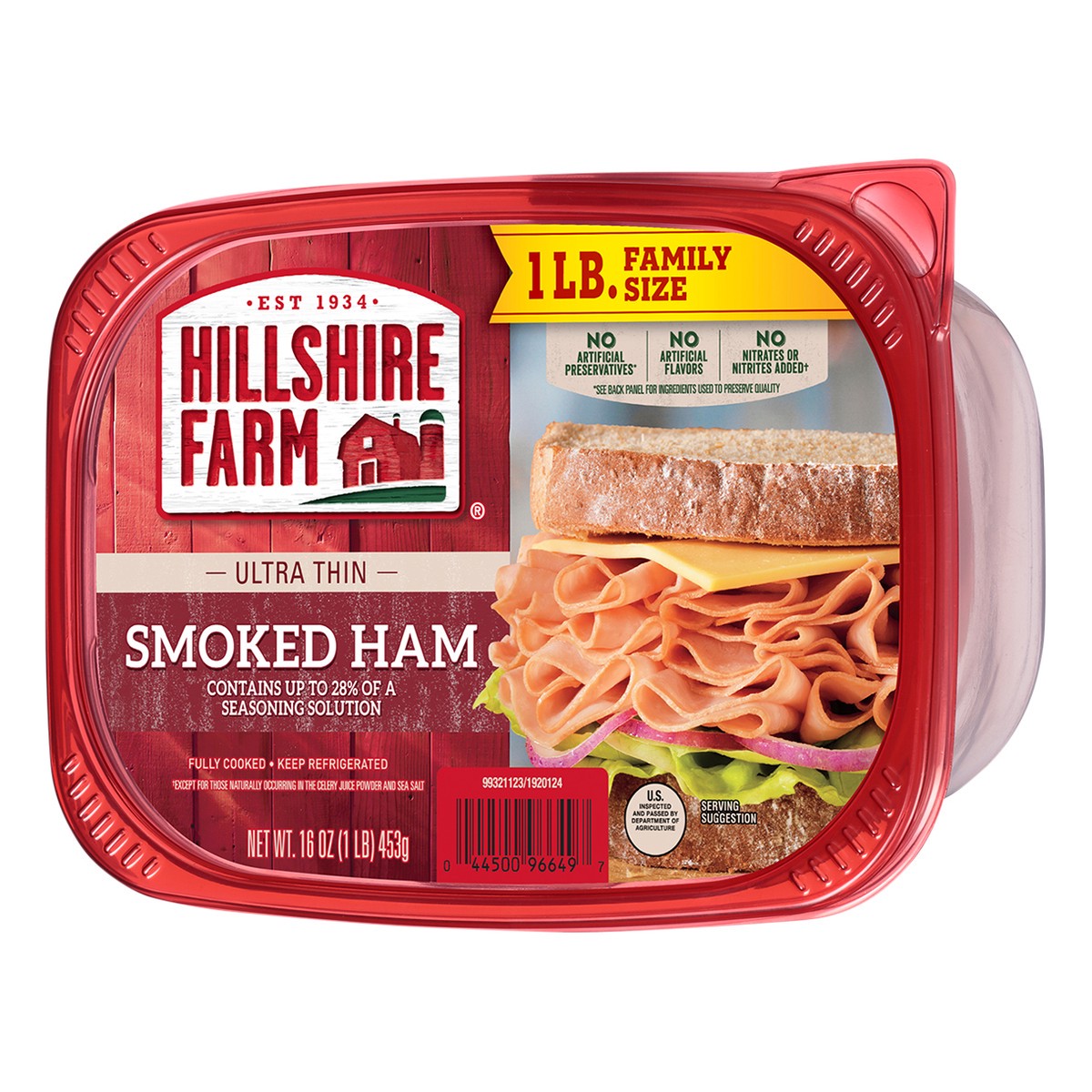 slide 3 of 7, Hillshire Farm Ultra Thin Sliced Smoked Ham Sandwich Meat, 16 oz, 16 oz