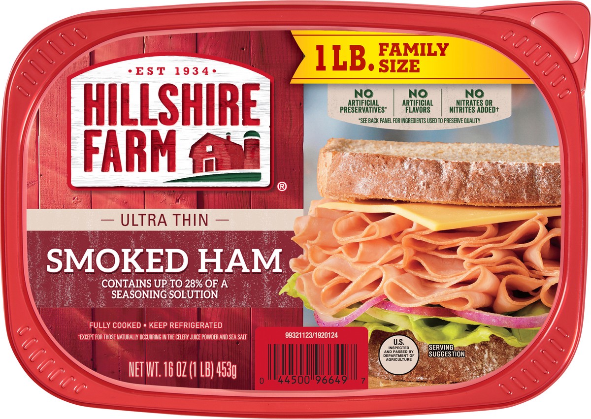 slide 5 of 7, Hillshire Farm Ultra Thin Sliced Smoked Ham Sandwich Meat, 16 oz, 16 oz