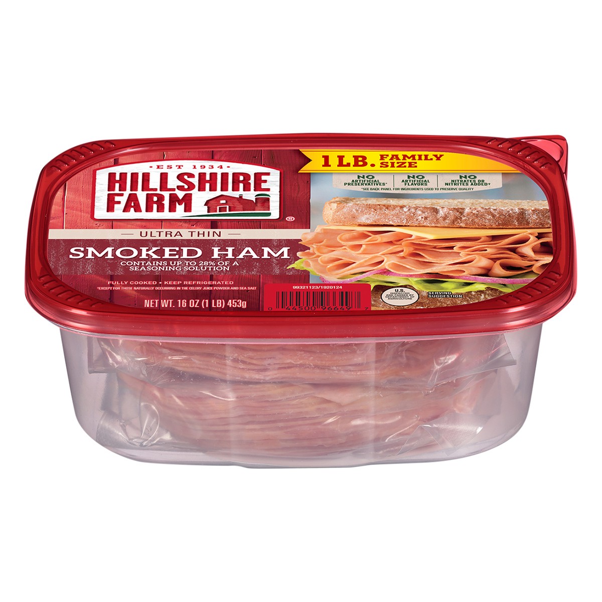 slide 6 of 7, Hillshire Farm Ultra Thin Sliced Smoked Ham Sandwich Meat, 16 oz, 16 oz