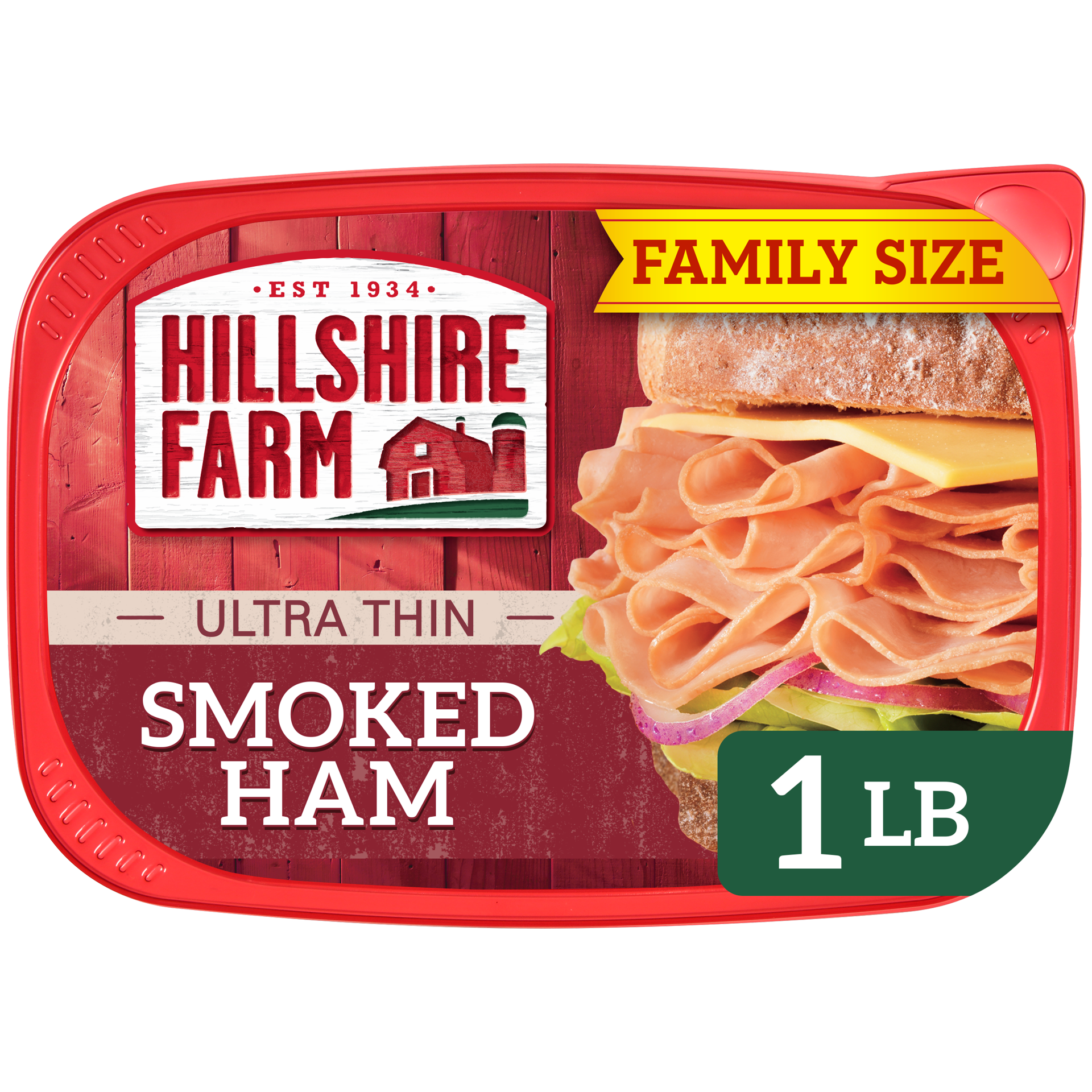 slide 1 of 7, Hillshire Farm Ultra Thin Sliced Smoked Ham Sandwich Meat, 16 oz, 16 oz