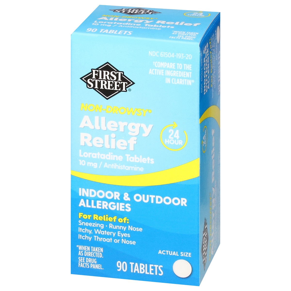 slide 6 of 17, First Street Fs Alrgy Rel Tb Loratadine Cmp Claritin, 90 ct