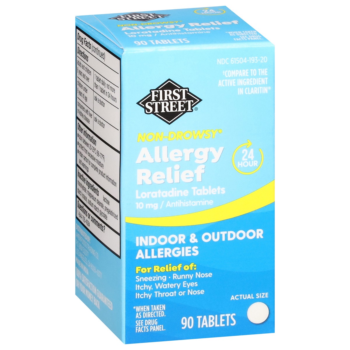 slide 14 of 17, First Street Fs Alrgy Rel Tb Loratadine Cmp Claritin, 90 ct