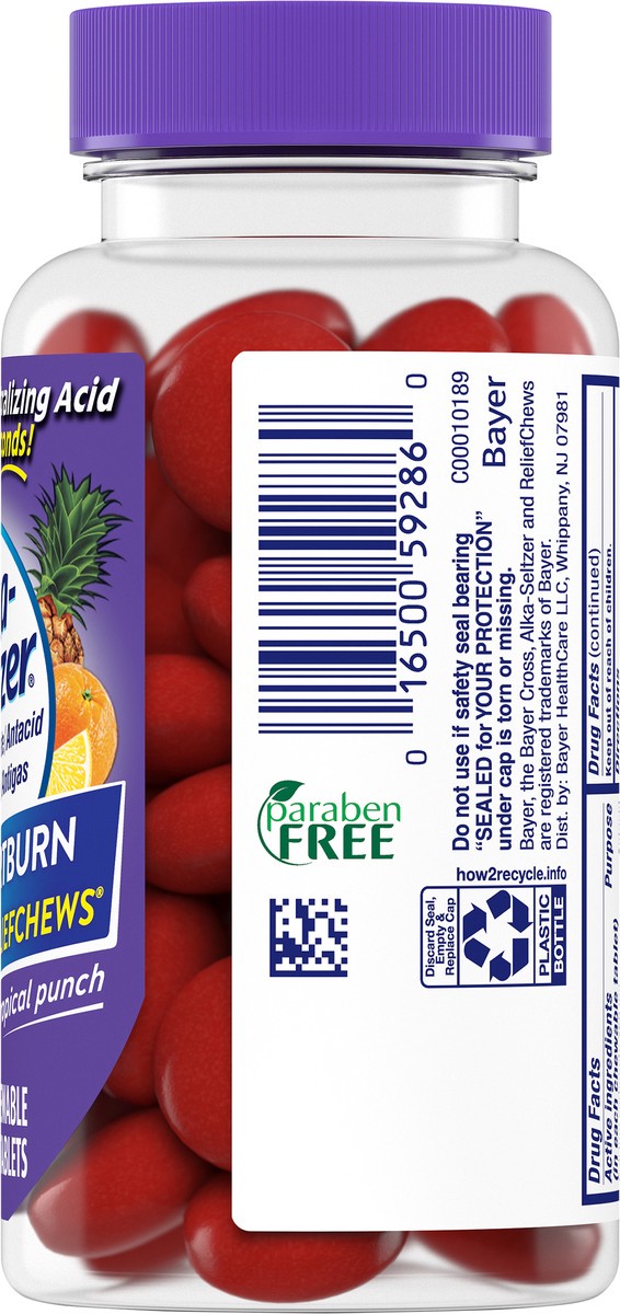 slide 2 of 7, Alka-Seltzer Tropical Punch Antacid Chewable Tablets 28 ea Bottle, 28 ct