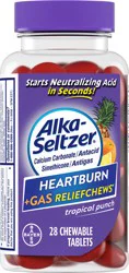 Alka-Seltzer Tropical Punch Antacid Chewable Tablets 28 ea Bottle